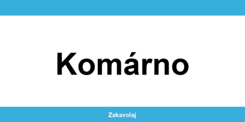 Kontakt na O2 predajne v lokalite Komárno